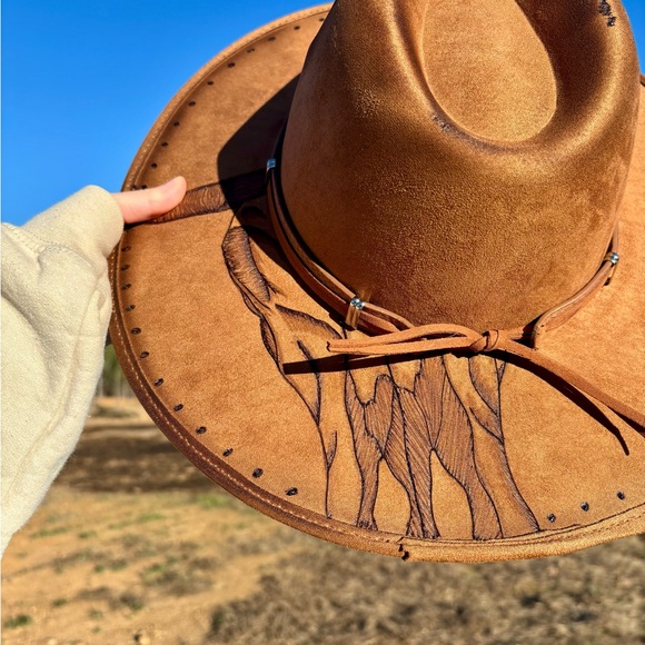 Brown Western Cowboy Hat - Picture 3 of 8
